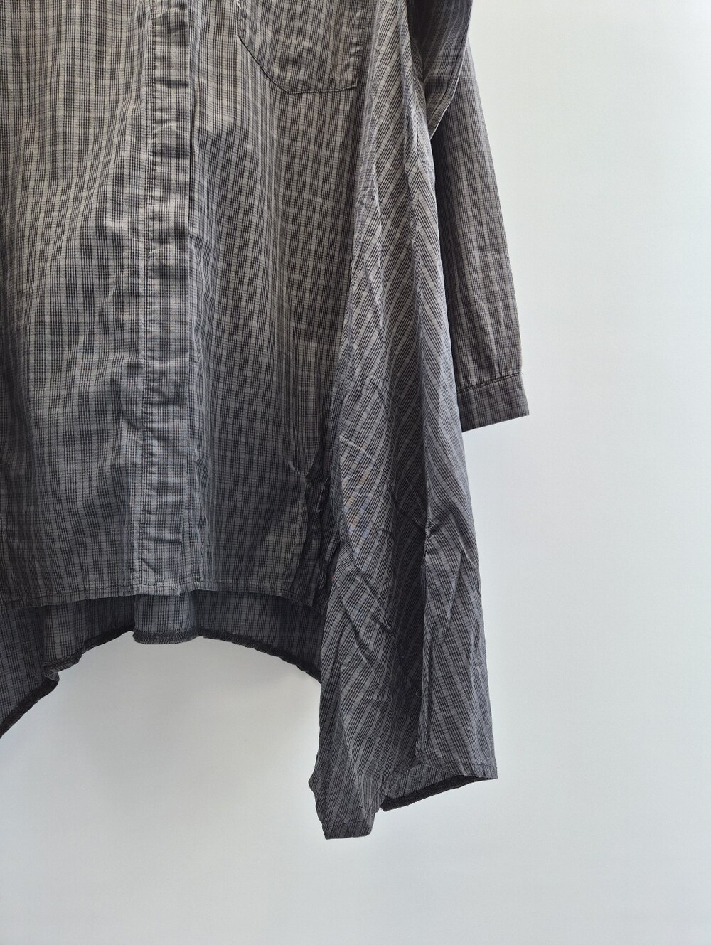 Luukaa Dark Academia Grunge Plaid Grid Tunic Shirt Dress Imagine Peace Size 8 - Picture 10 of 16